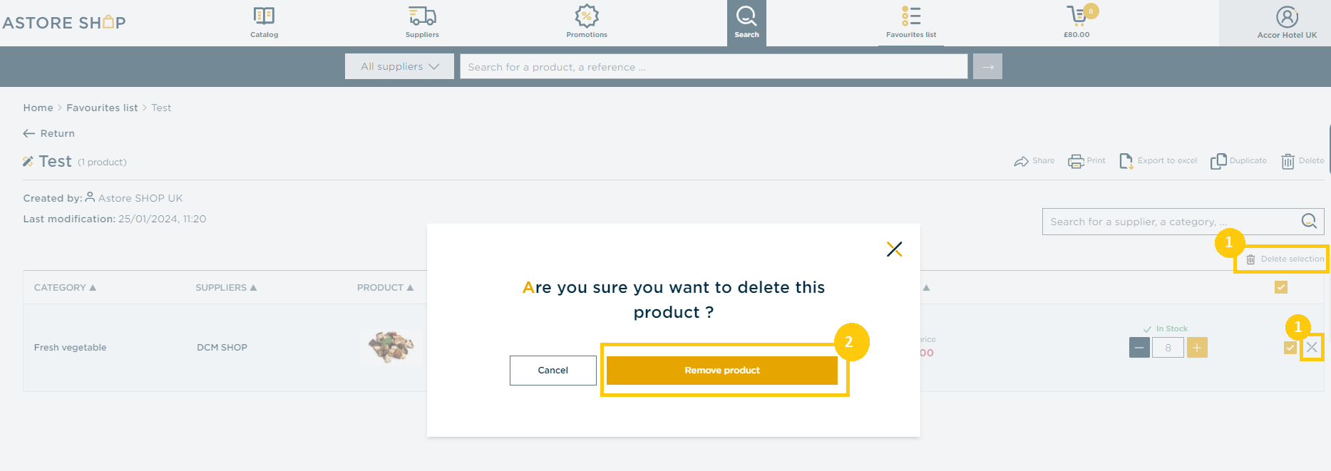 How do I add&delete a product in my list_4.png